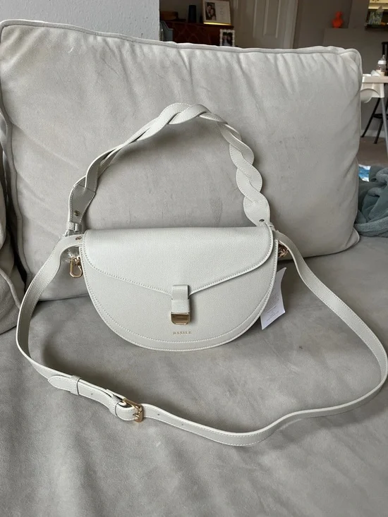 NWT Basile (Maison Rinceau) Le Dianna Shoulder / Crossbody Bag Ivory Color - Picture 1 of 7
